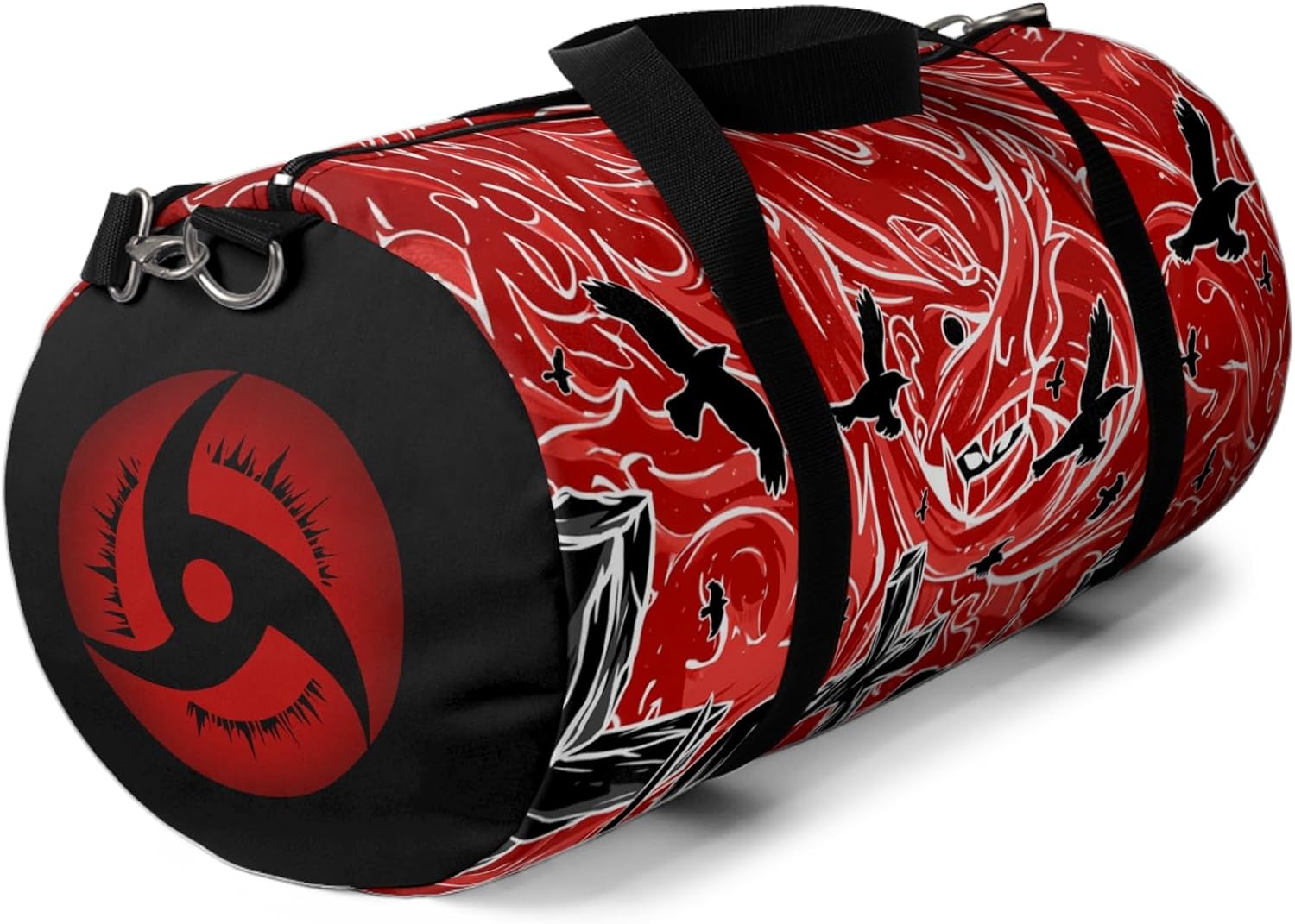 Anime Gym Bag for Women Men - Large Capacity Waterproof Workout Fitness Travel Sports Bags Fashion Street Camping ExpandaCLe Carry On Duffle Bag For Couple (Red Tachi) PTY